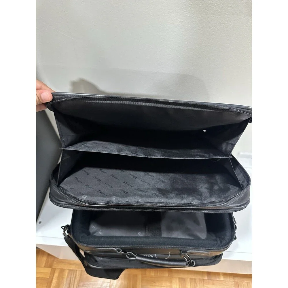 Targus Black Synthetic Leather Multi-Compartment Laptop / Briefcase Bag